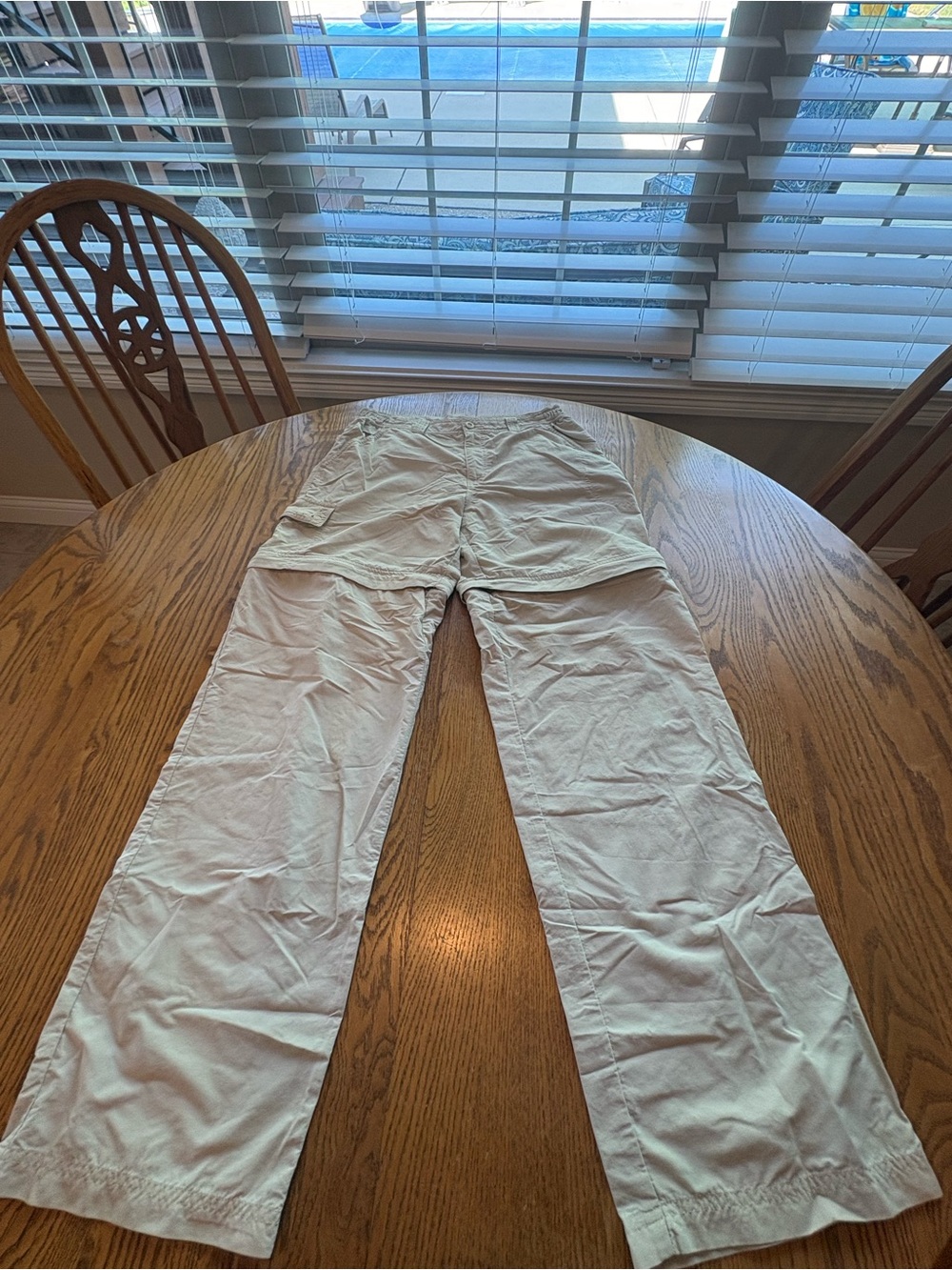 Quest Womens Convertible Cargo Hiking Pants Size 8 Beige Pockets Outdoors Travel